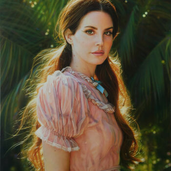 Pintura titulada "Lana Del Rey" por Andriy Markiv, Obra de arte original, Oleo