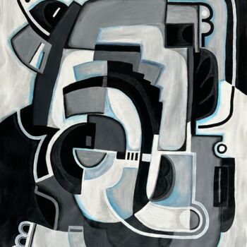 제목이 "My World in Black a…"인 미술작품 Samantha Malone로, 원작, 아크릴