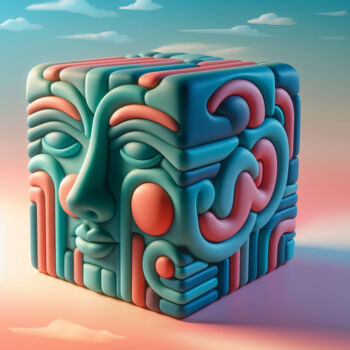 Digital Arts titled "Aspirations of a Cu…" by Alberto Capitani, Original Artwork, AI generated image