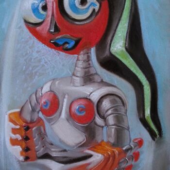 Buste de femme les bras croisés