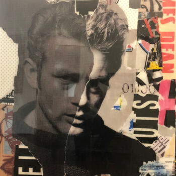 拼贴 标题为“Remnants of James D…” 由Jim Hudek James Hudek, 原创艺术品, 拼贴 安装在木板上