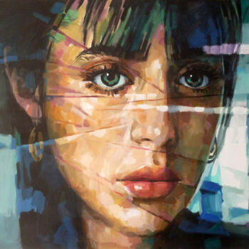 绘画 标题为“R. PORTRAIT” 由Aleksandr Ilichev, 原创艺术品, 丙烯