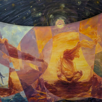Painting titled "«Alertness»" by Pavel Nechaev, Original Artwork, Oil