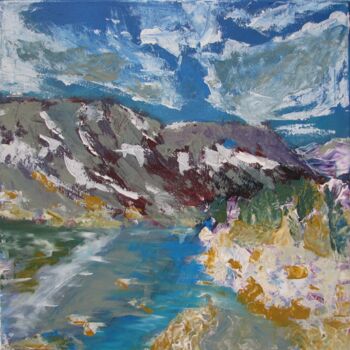 Peinture intitulée "Mono Pass, Ca" par C. E. Turner, Œuvre d'art originale, Acrylique Monté sur Châssis en bois