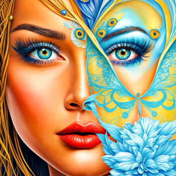 Digital Arts με τίτλο "Paloma de conil de…" από Mr Patrice, Αυθεντικά έργα τέχνης, Ψηφιακή ζωγραφική