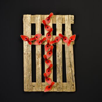 Scultura intitolato "Et que dire de Dieu…" da Denis Defrancesco, Opera d'arte originale, Legno