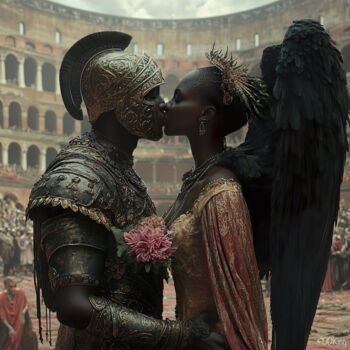 Цифровое искусство под названием "For love that rises…" - Ddking, Подлинное произведение искусства, Изображение, сгенерирова…