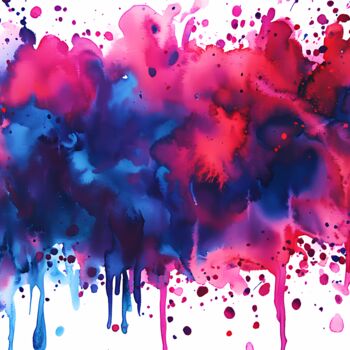Obrazy i ryciny zatytułowany „Modern Color Abstra…” autorstwa Diana Dimova - Traxi, Oryginalna praca, Malarstwo cyfrowe