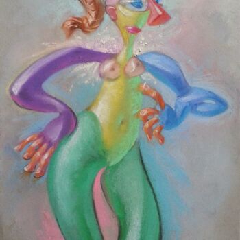 Femme nue debout les mains sur les hanches