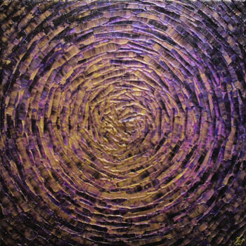Painting titled "Éclat concentrique…" by Jonathan Pradillon, Original Artwork, Acrylic Mounted on Wood Stretcher frame