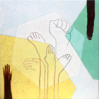 Peinture intitulée "Los Olvidados N" par Jesus Tejedor, Œuvre d'art originale, Acrylique Monté sur Châssis en bois