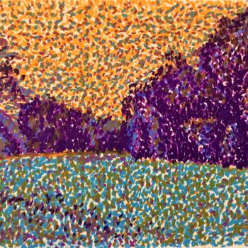 Painting titled "The woods" by Hugo Silva, Original Artwork, Pastel