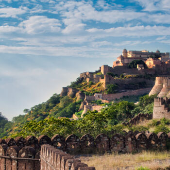 摄影 标题为“Kumbhalgarh fort” 由Michel Kergonna, 原创艺术品, 数码摄影 安装在铝上