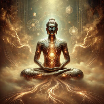 제목이 "Buddha Meccanico –…"인 디지털 아트 Alberto Capitani로, 원작, AI 생성 이미지