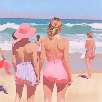 Painting titled "Summer in Paradise" by Yass, Original Artwork, Oil