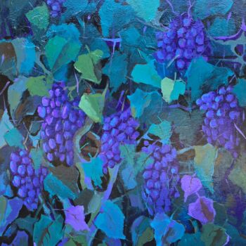 绘画 标题为“Bountiful Vines” 由Davit Arstamyan, 原创艺术品, 丙烯 安装在木质担架架上