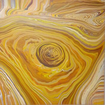 Painting titled "Magic of Yellow" by Mirele, Original Artwork, Acrylic