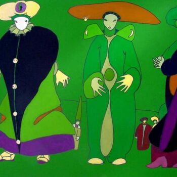 제목이 "the green Jesters"인 미술작품 Rob Arbouw로, 원작