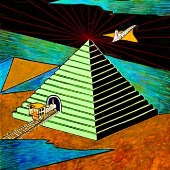 Painting titled "The Meaning of the…" by Noël Van Hoof, Original Artwork, Watercolor