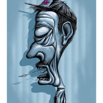 Digital Arts titled "Walking" by Sébastien Gaonach, Original Artwork, Digital Painting