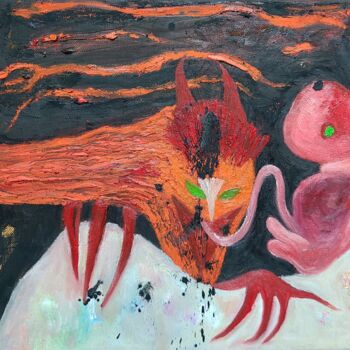 Schilderij getiteld "The Innate Birth of…" door Yeon-Gyeong Seo (Seo), Origineel Kunstwerk, Olie