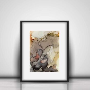 Painting titled "Carm§re" by Armando De Lima, Original Artwork, Ink Mounted on Other rigid panel