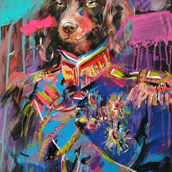 Schilderij getiteld "Improbable" door Antigoni Tziora, Origineel Kunstwerk, Acryl