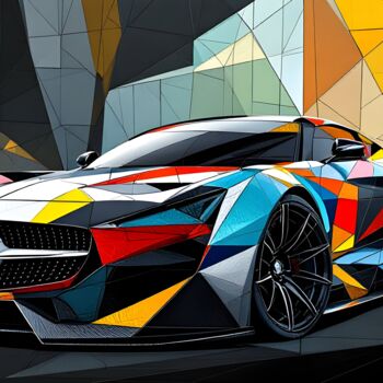Digital Arts titled "MY FAVORITE CAR IS…" by Ocy-Say, Original Artwork, Digital Painting