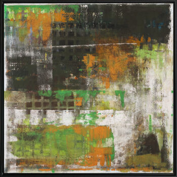 Pittura intitolato "Abstract Art Khaki" da Bo Kravchenko, Opera d'arte originale, Acrilico