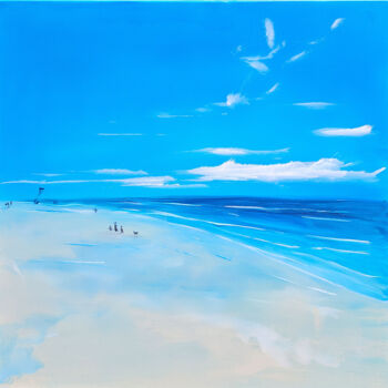 Painting titled "Summertime" by Sophia Kühn, Original Artwork, Acrylic Mounted on Wood Stretcher frame