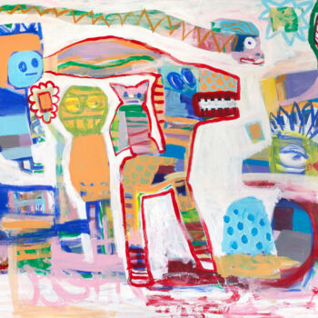 Peinture intitulée "Yes We Are Having A…" par Tommy Lennartsson, Œuvre d'art originale, Acrylique