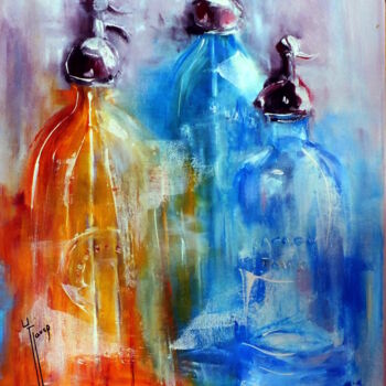 Painting titled "Luminosité" by Yveline Javer, Original Artwork, Oil