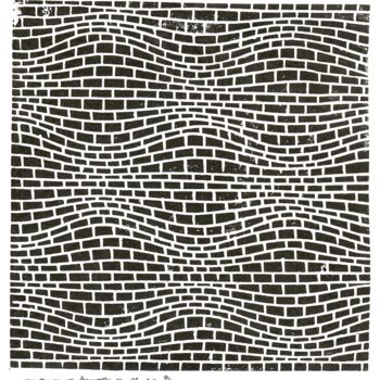 Prenten & gravures getiteld "Beauty Of Symmetry…" door Christian Reimann, Origineel Kunstwerk, Linosnede