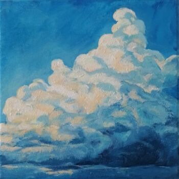 Painting titled "Cloud/Nuage" by Anastasiia Beliaeva, Original Artwork, Acrylic