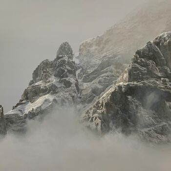 Peinture intitulée "Brumes évanescentes…" par Patrick Egger, Œuvre d'art originale, Acrylique Monté sur Châssis en bois
