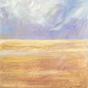 Painting titled "The Rain Has Gone" by Dawn Rodger, Original Artwork, Oil Mounted on Cardboard