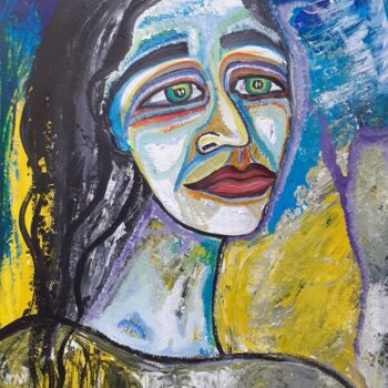 Peinture intitulée "Mélancolie" par Aurélie Sarrazin, Œuvre d'art originale, Acrylique