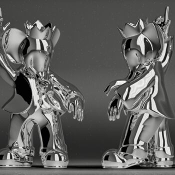 雕塑 标题为“Babolex dancer smoo…” 由Vincent Faudemer, 原创艺术品, 树脂