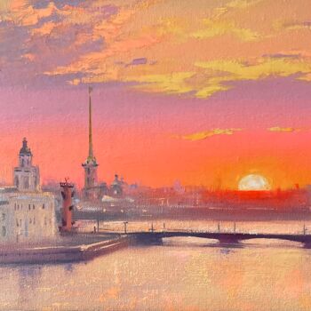 Картина под названием "Original oil painti…" - Полина Куприянова, Подлинное произведение искусства, Масло Установлен на карт…