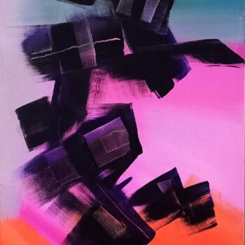제목이 "ACROBATIE / ACROBAT…"인 미술작품 Michele Madeleine Guillot로, 원작, 아크릴 나무 들것 프레임에 장착됨