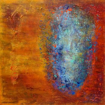Painting titled ""Where is he"" by Viki Smoliar, Original Artwork, Acrylic Mounted on Wood Stretcher frame