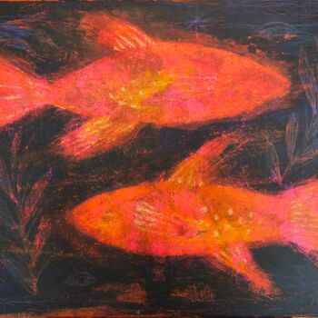 Painting titled "Silent Currents – S…" by So Zo, Original Artwork, Acrylic Mounted on Wood Stretcher frame