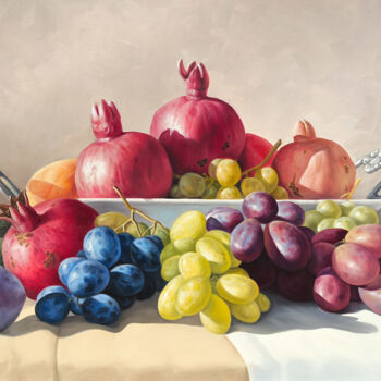 제목이 "Harvest of the Earth"인 미술작품 Sergey Miqayelya로, 원작, 기름 나무 들것 프레임에 장착됨