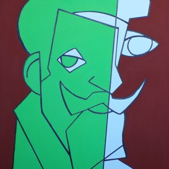 Painting titled "Portrait of Claudio…" by Gabriele Donelli, Original Artwork, Acrylic