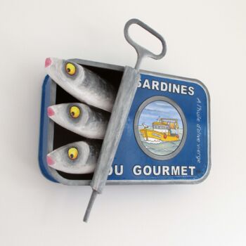 雕塑 标题为“Sardines du Gourmet…” 由Philippe Balayn, 原创艺术品, 纸张纸浆
