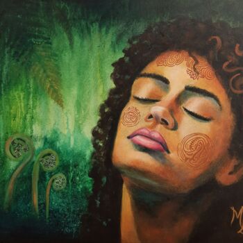 Pittura intitolato "New Beginnings" da Monica Le Crom, Opera d'arte originale, Acrilico Montato su Telaio per barella in leg…