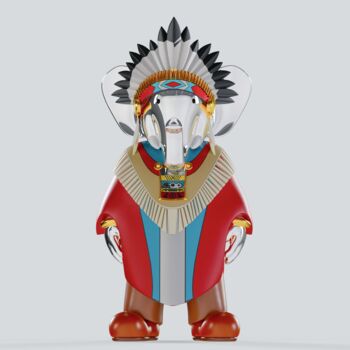 雕塑 标题为“Babolex indian coll…” 由Vincent Faudemer, 原创艺术品, 树脂