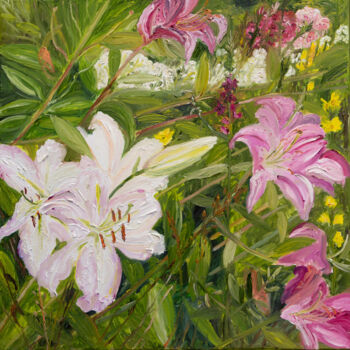 제목이 "Lilien"인 미술작품 Ute Meyer로, 원작, 기름