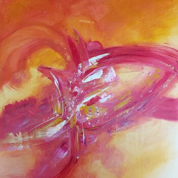 Peinture intitulée "Amour 2025" par Christelle Moreau, Œuvre d'art originale, Acrylique Monté sur Châssis en bois