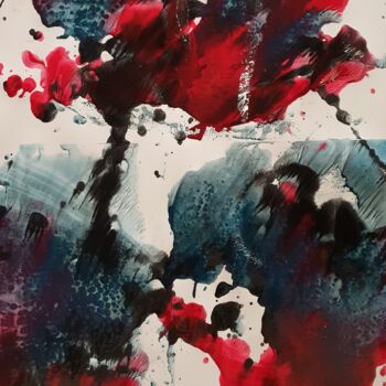 Peinture intitulée "s  an  s . . ." par Chamartin, Œuvre d'art originale, Acrylique